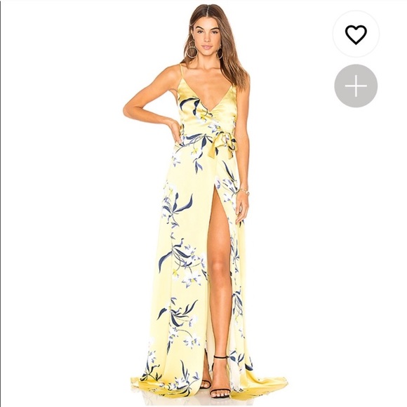 Amanda Uprichard Dresses & Skirts - Amanda Uprichard yellow floral gown